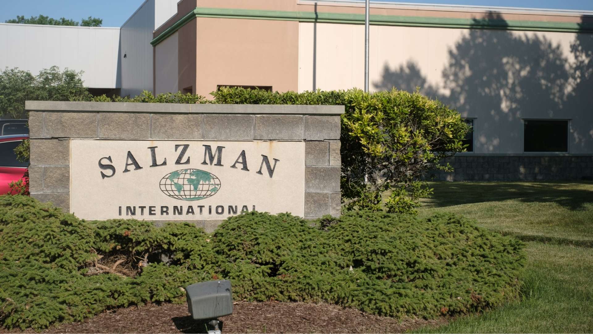 Salzman International signage.